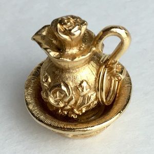 Avon Pitcher Charm 14KT Gold Electroplated Pitcher
